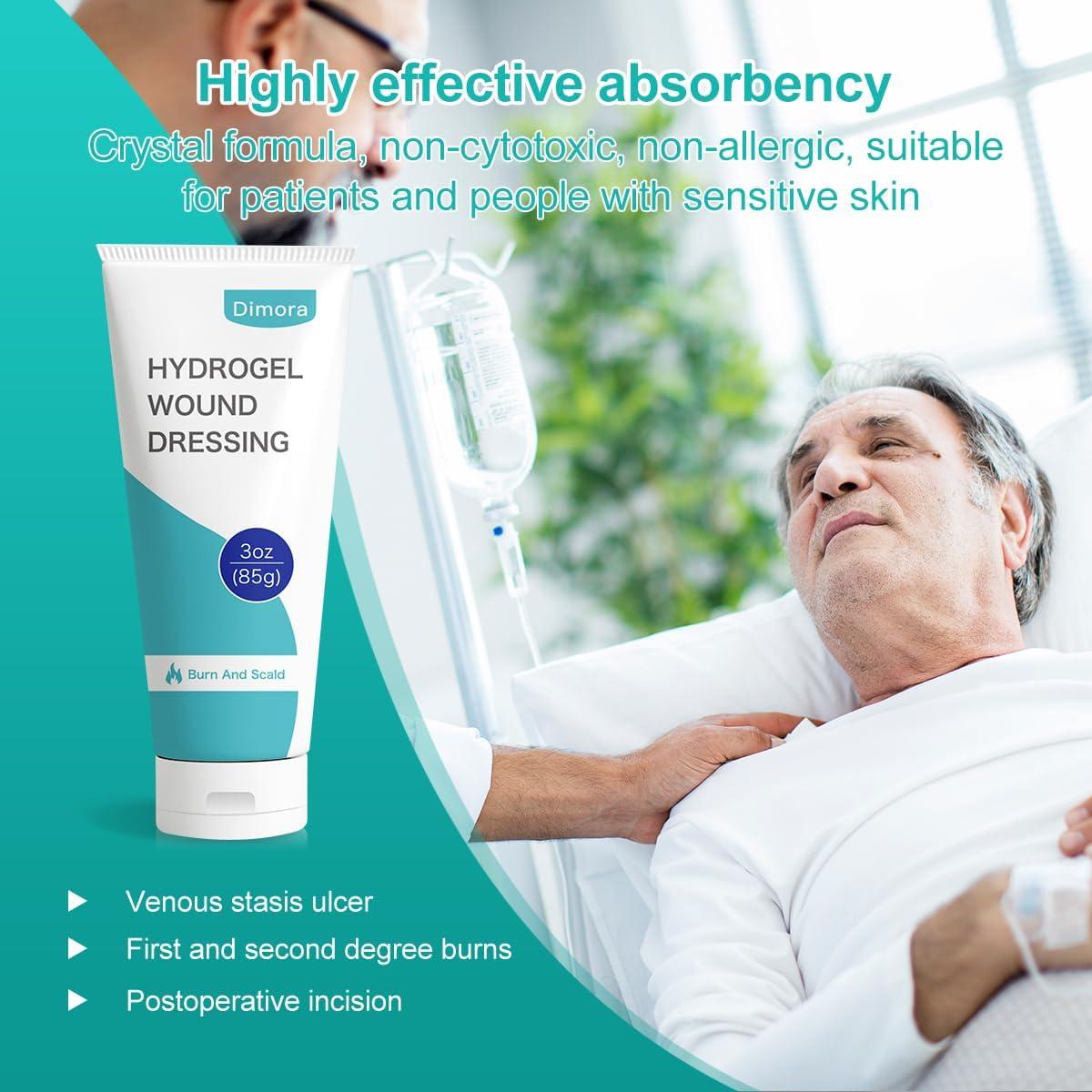 Dimora Hidrogel 2 Paquetes 170g Crema para Quemaduras y Heridas