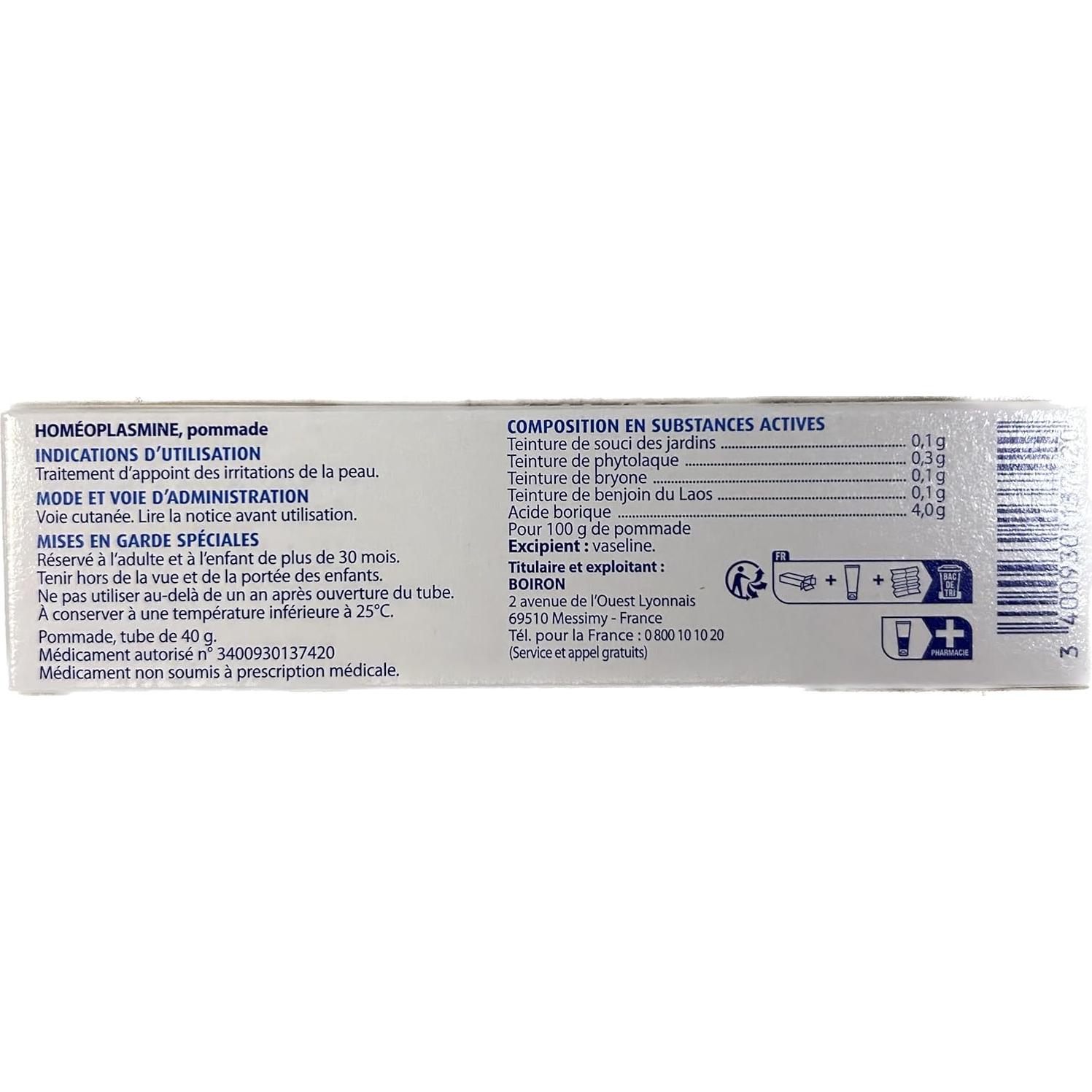 Homeoplasmina Crema 40g - Hidratante para Piel Seca e Irritaciones