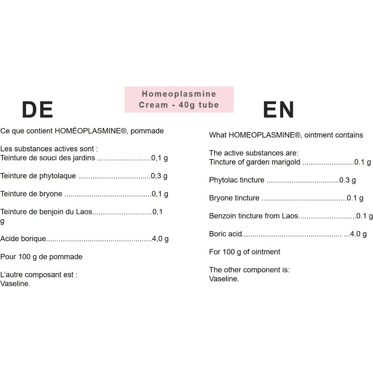 Homeoplasmina Crema 40g - Hidratante para Piel Seca e Irritaciones
