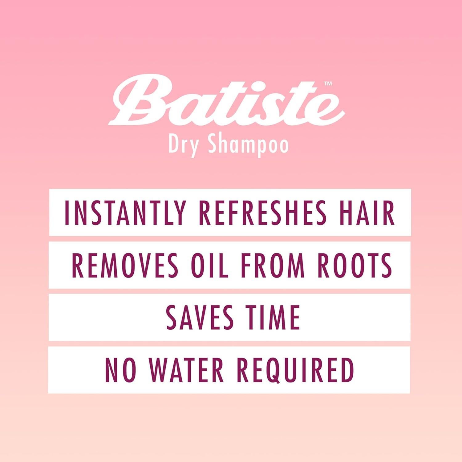 Champú Seco Batiste Oro Rosa 162 g - Refresca y Da Volumen