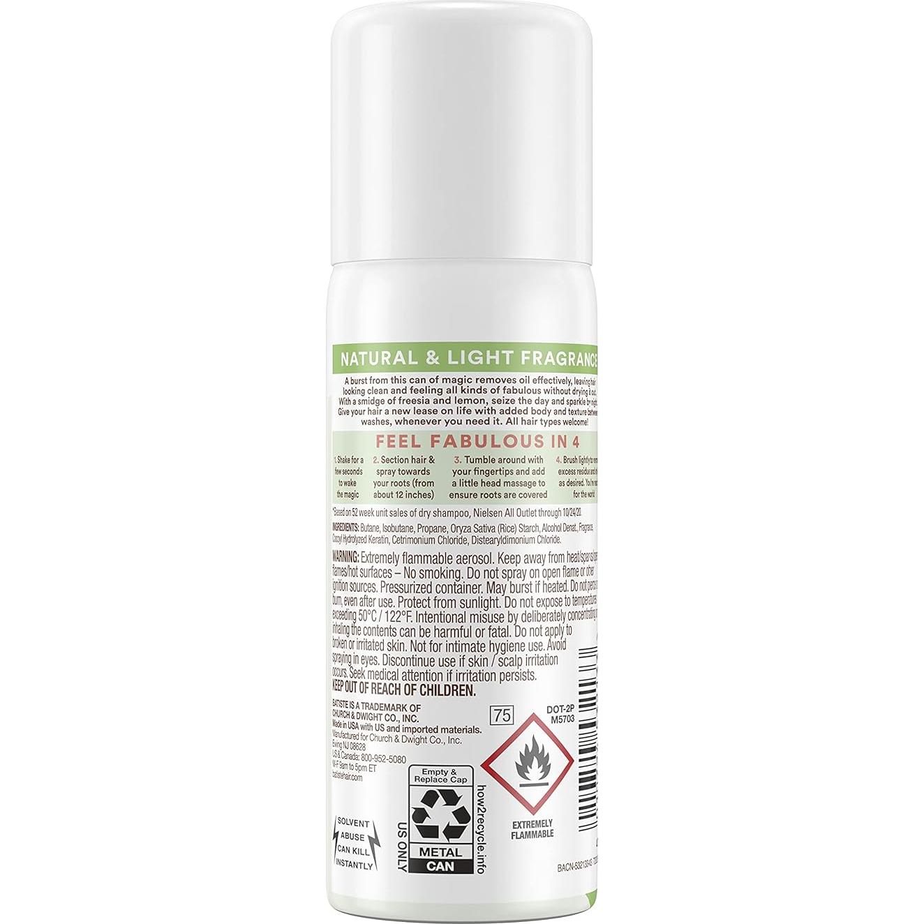 Champú Seco Batiste Mini 30g - Refresca tu Cabello