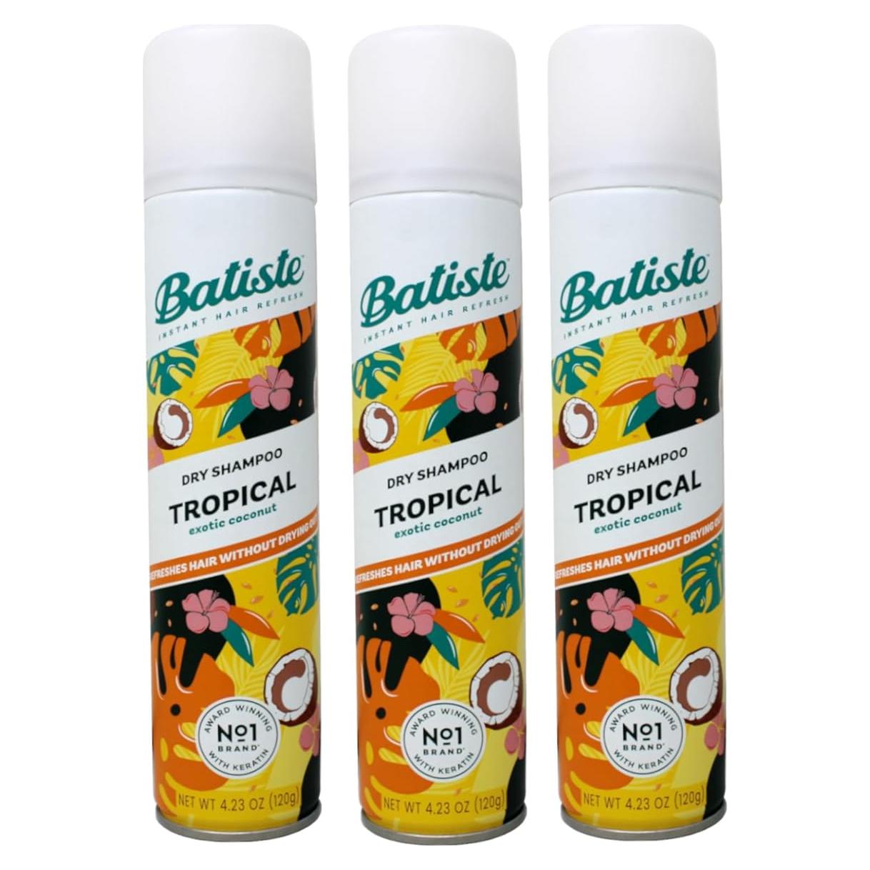 Champú Seco Batiste 200ml - Limpieza Rápida y Efectiva