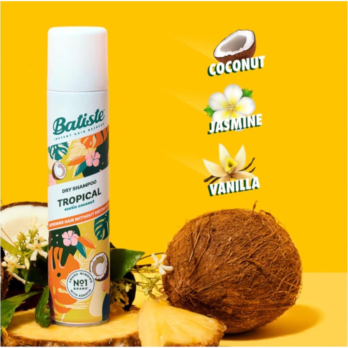 Champú Seco Batiste 200ml - Limpieza Rápida y Efectiva
