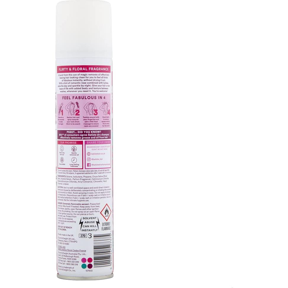 Champú Seco Batiste Blush 190g - Revitaliza tu Cabello