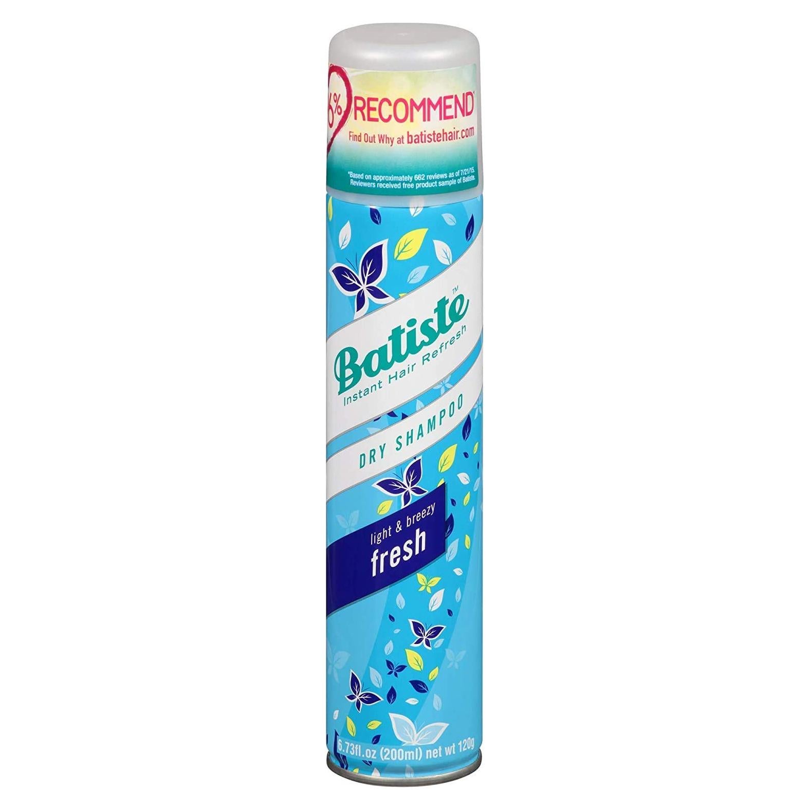 Champú Seco Batiste Fresco 190 ml - Refresco Instantáneo