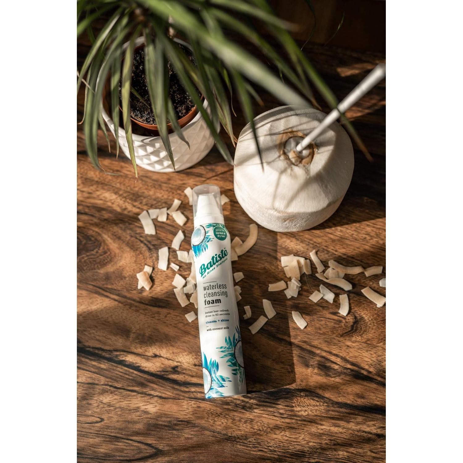 Espuma Limpiadora Sin Agua Batiste 102 g - Brillo y Coco