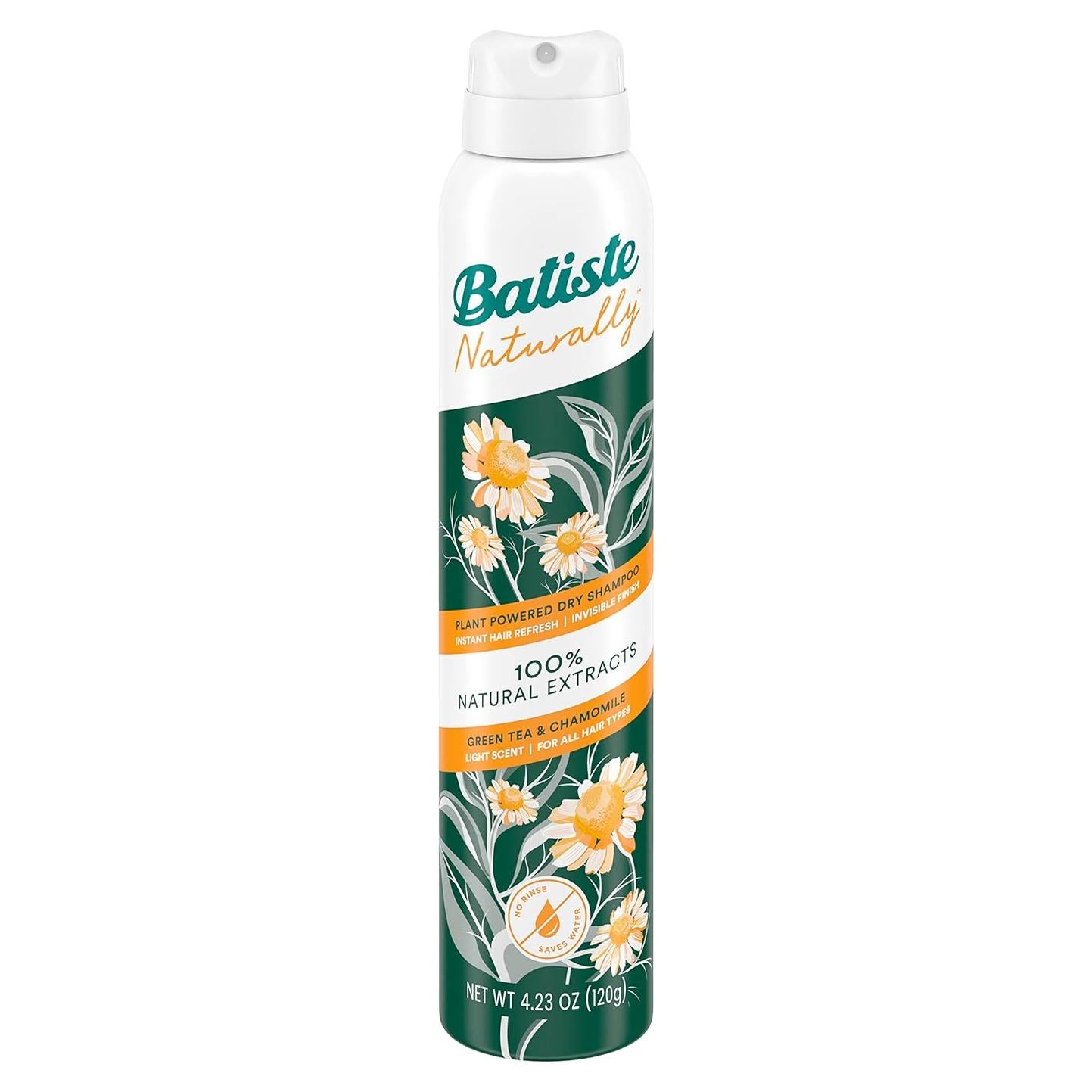 Champú Seco Batiste Natural Té Verde Manzanilla 120 g