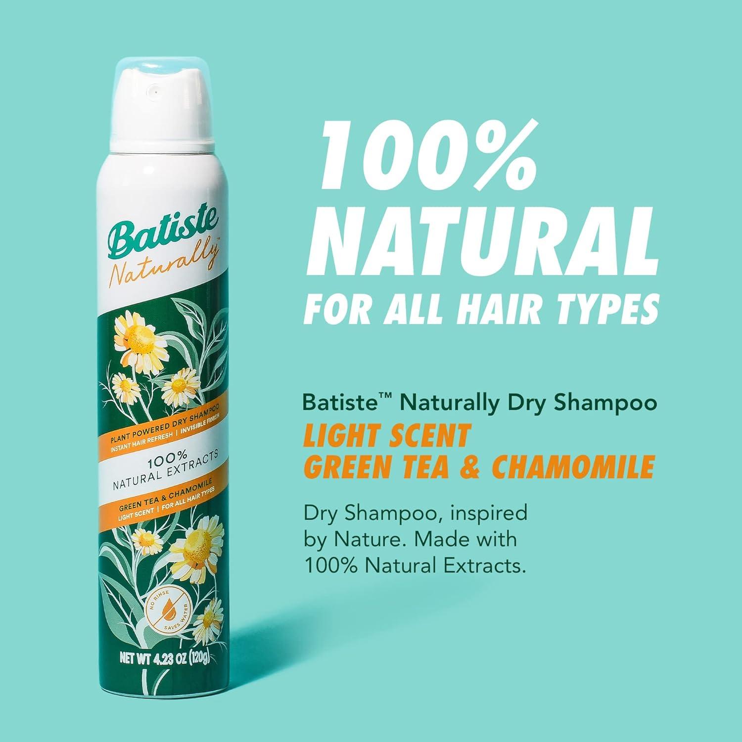 Champú Seco Batiste Natural Té Verde Manzanilla 120 g