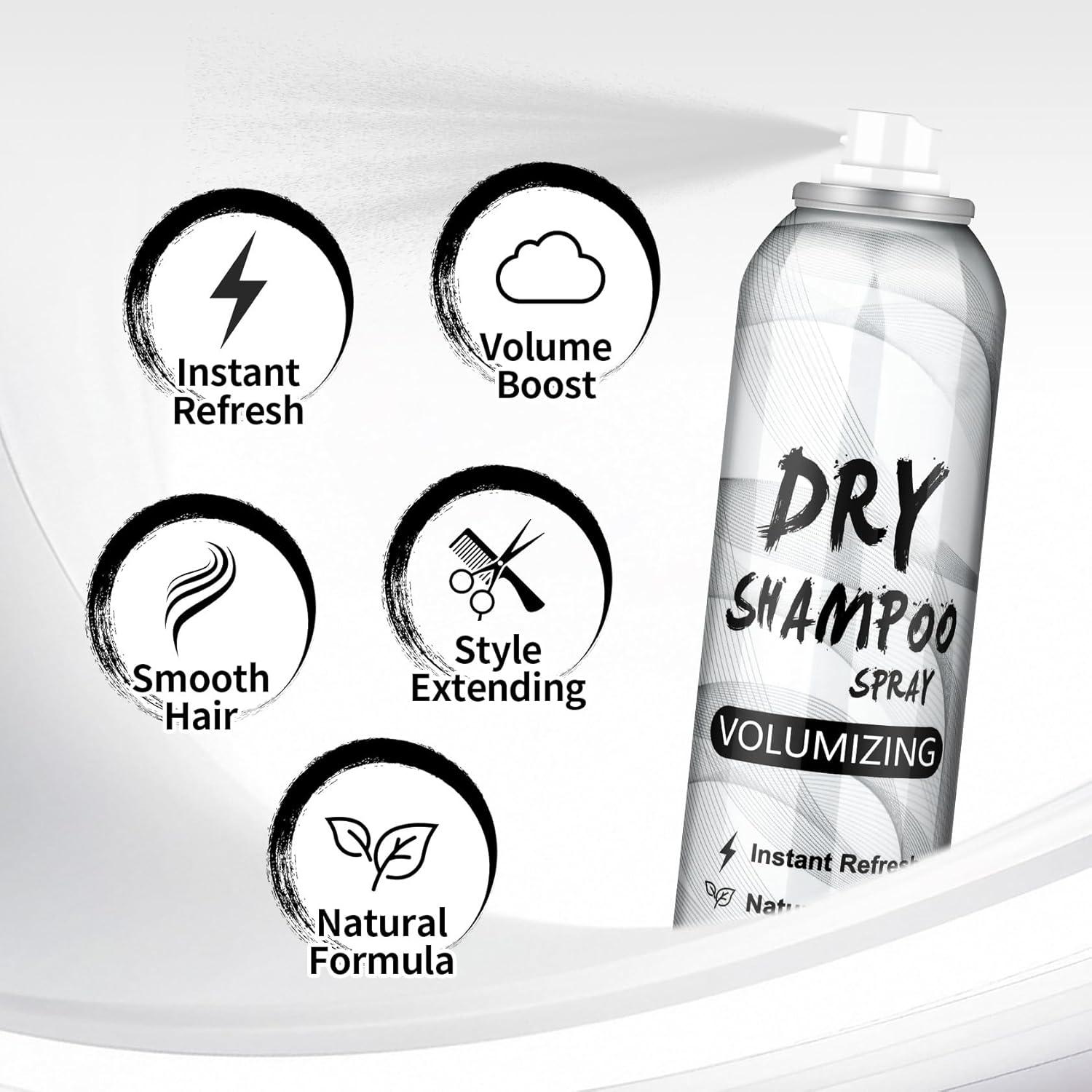 Champú Seco Voluminizador LZXLUKGIR 215 g - Refrescante y Nutritivo