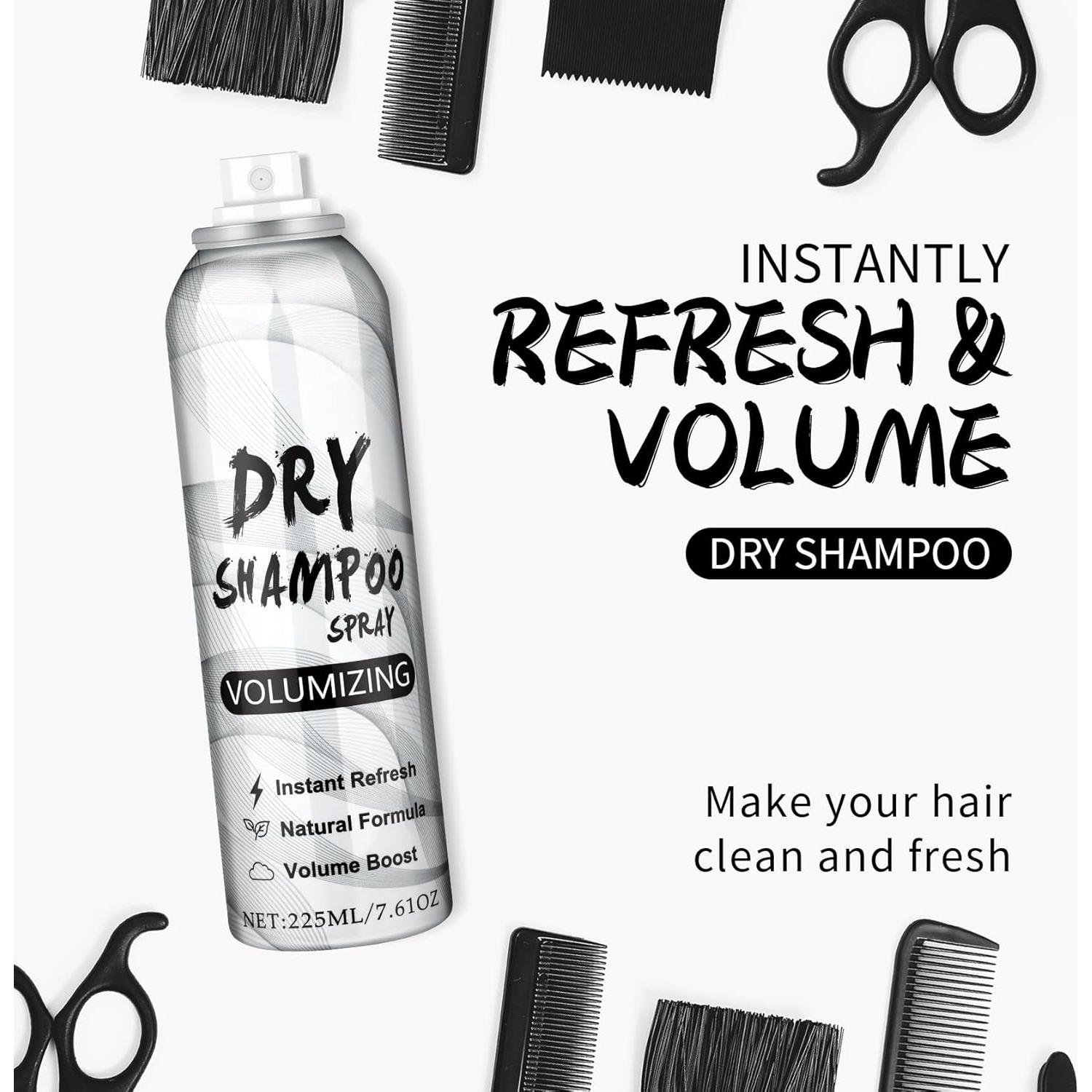 Champú Seco Voluminizador LZXLUKGIR 215 g - Refrescante y Nutritivo