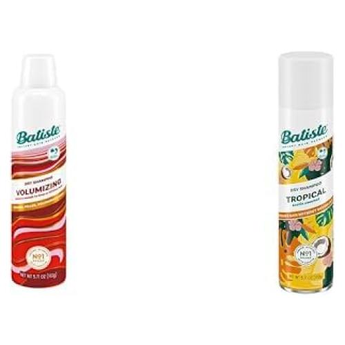 Paquete Champú Seco Voluminizador Batiste 162g + Tropical 162g