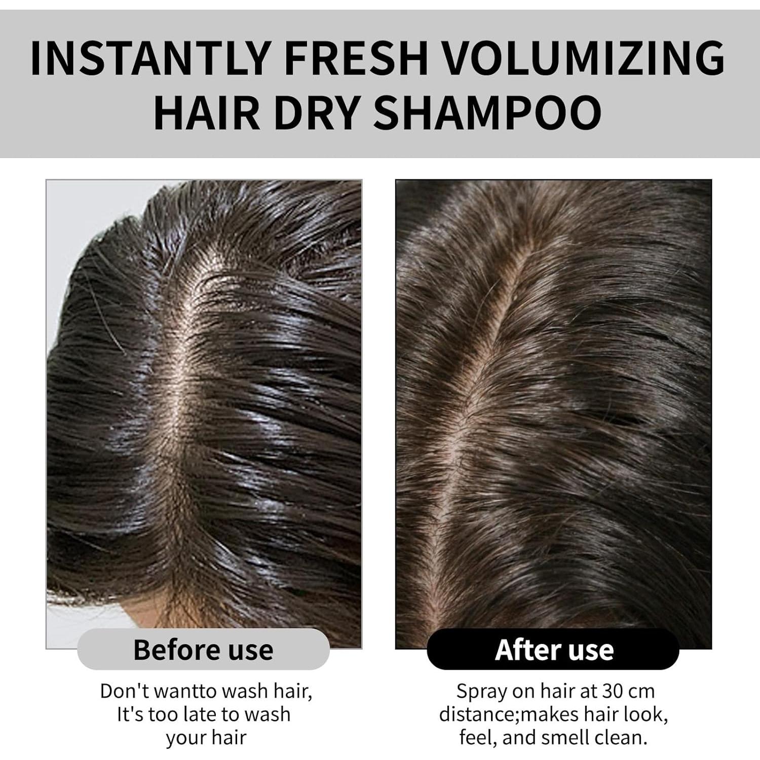 ZYAHHFAC Natural Dry Shampo for Women, Volumizing Formula for Women & Men, Travel Size Spray for Dark Hair, Quick-Revive Hair Refresh, Absorb oils and Non-Greasy spray for All Hair Types (1PCS)