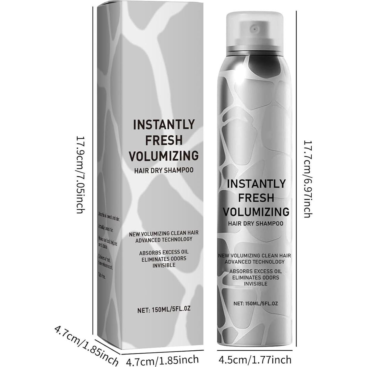 ZYAHHFAC Natural Dry Shampo for Women, Volumizing Formula for Women & Men, Travel Size Spray for Dark Hair, Quick-Revive Hair Refresh, Absorb oils and Non-Greasy spray for All Hair Types (1PCS)