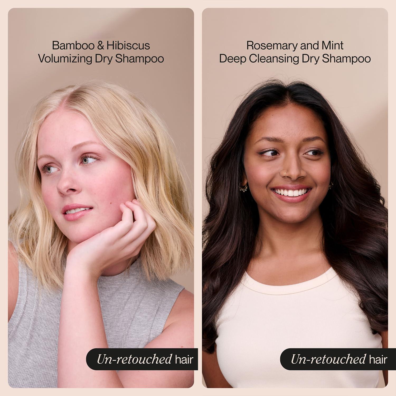 Champú Seco Suave 2-Pack Romero y Menta + Bambú y Hibisco 340g