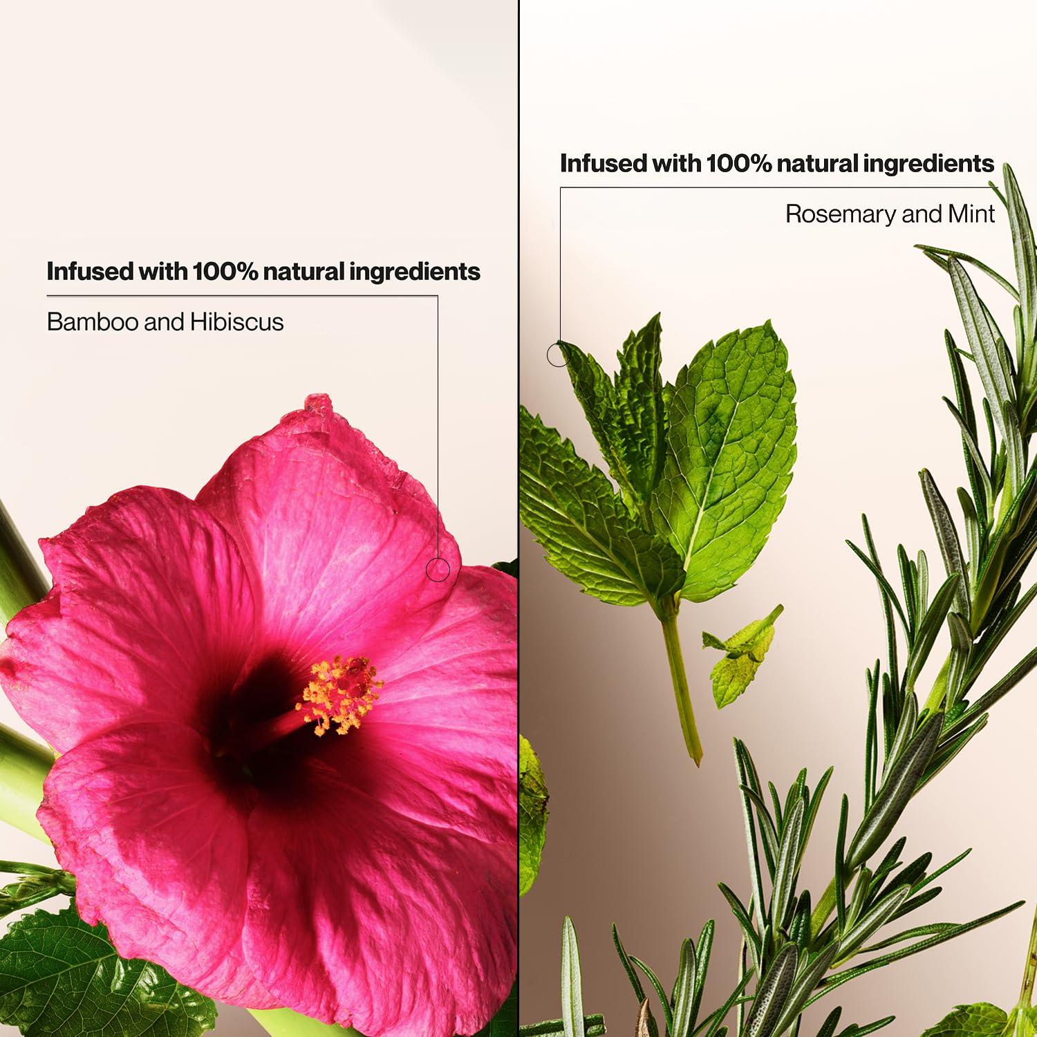 Champú Seco Suave 2-Pack Romero y Menta + Bambú y Hibisco 340g