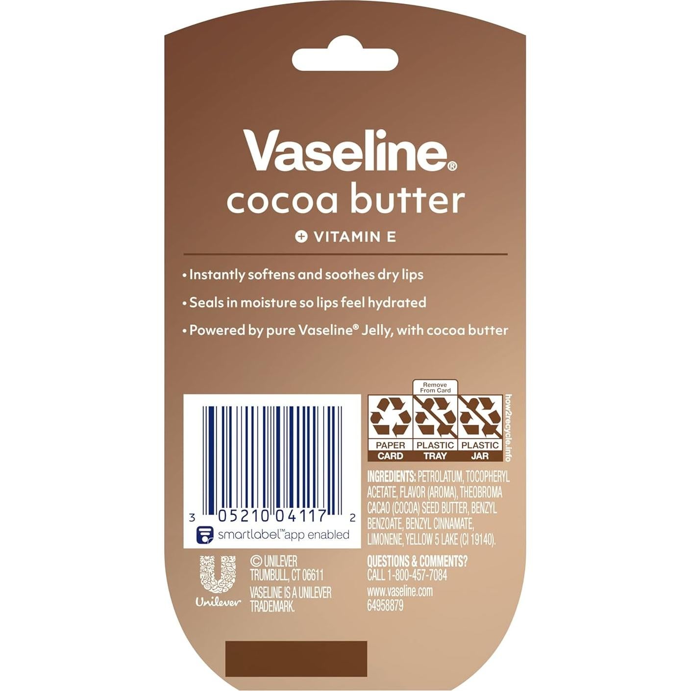 Bálsamo Labial Vaseline Lip Therapy Mini Manteca de Cacao 7 g