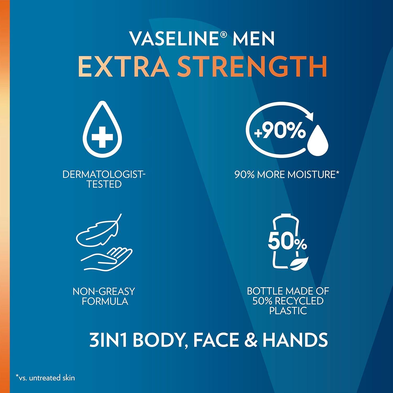 Loción Vaseline 3-en-1 para Hombres + Bálsamo Labial 100g