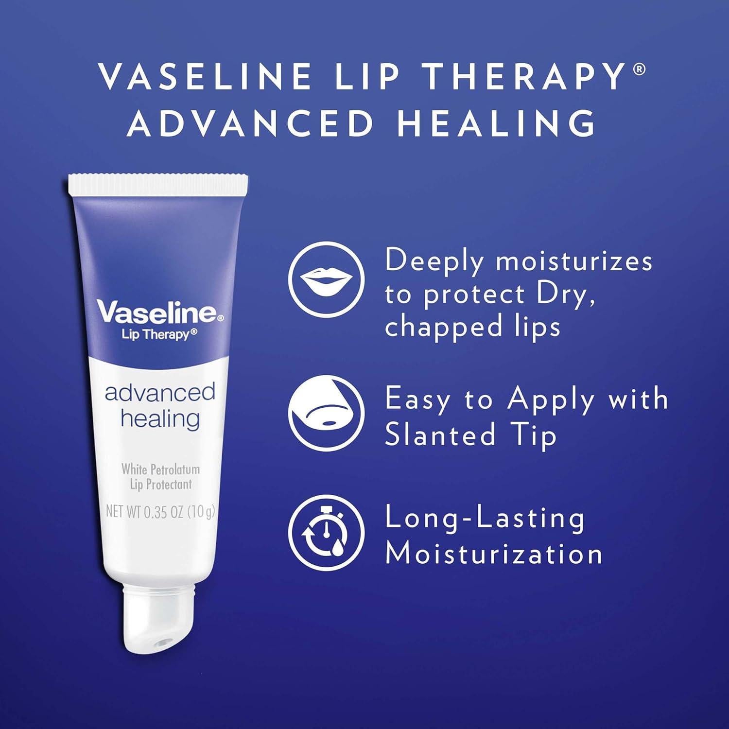 Vaseline Terapia Labial Curación Avanzada 3-Pack 10g
