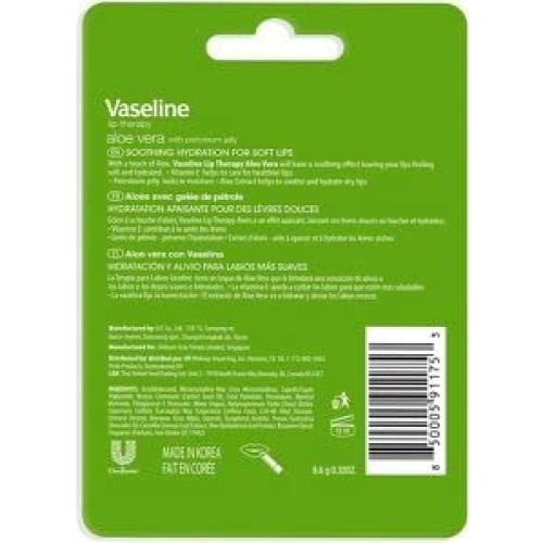 Bálsamo Labial Vaseline Terapia Aloe Vera Doble 9.92g
