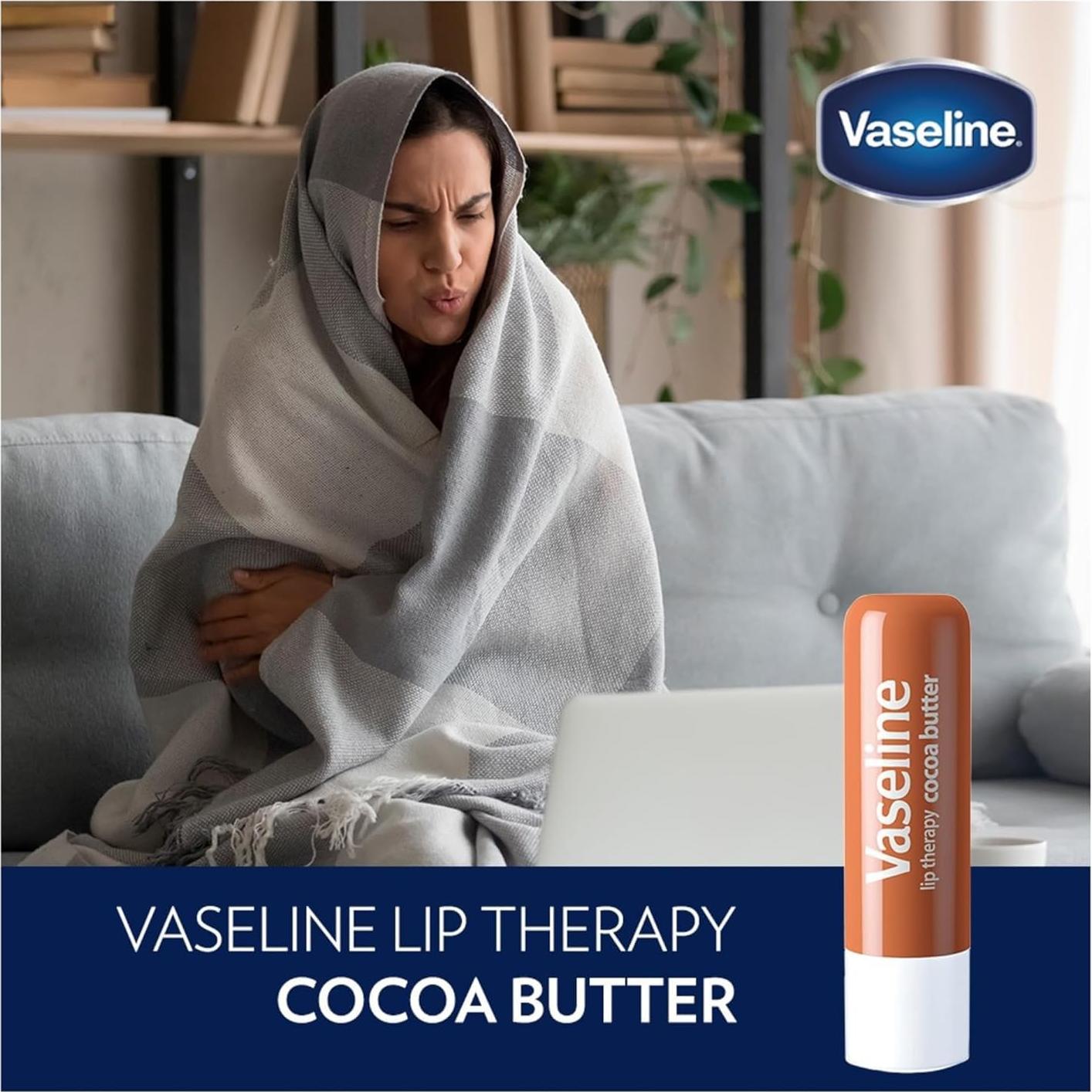 Bálsamo Labial Vaseline Manteca de Cacao 6x4.5g Hidratante