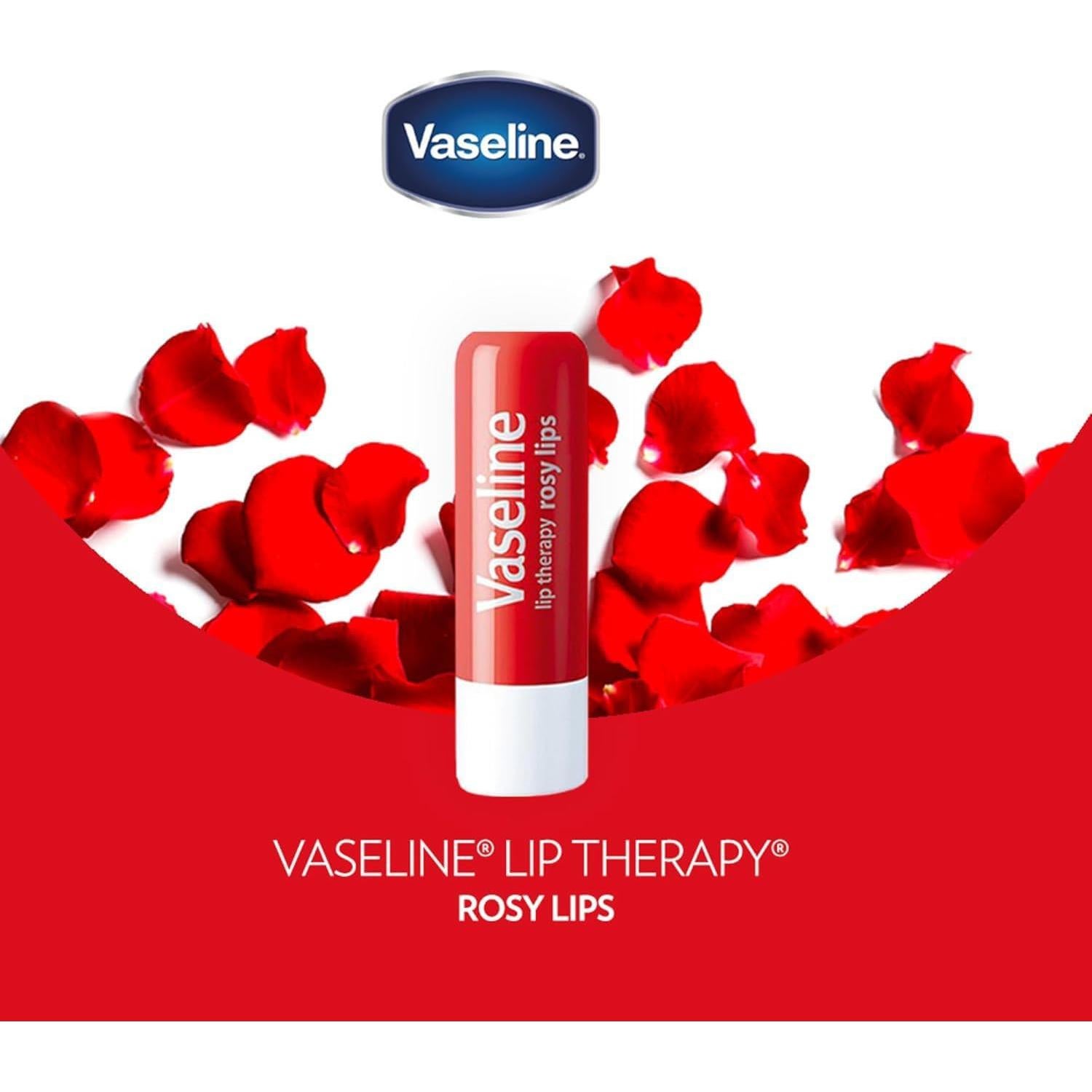 Bálsamo Labial Vaseline Lip Therapy Rosy Lips 12-Pack 4.5g