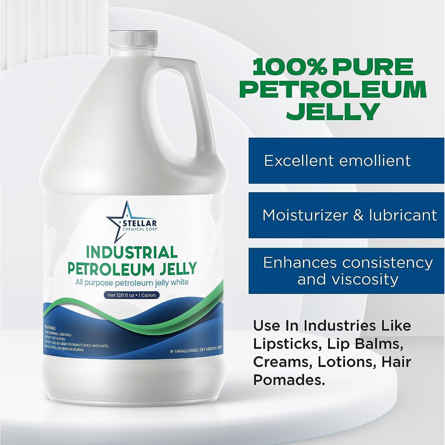 Jalea de Petróleo Blanca Nieve Stellar 3.18 kg para Cosmética