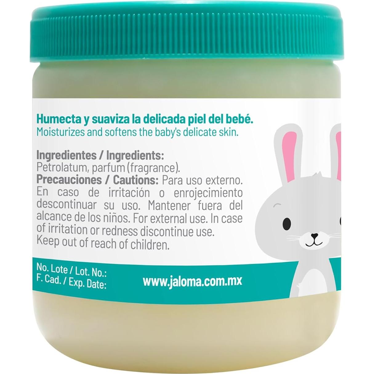 Jaloma Baby Petrolato Blanco 230g (Paquete de 2) Hidratante