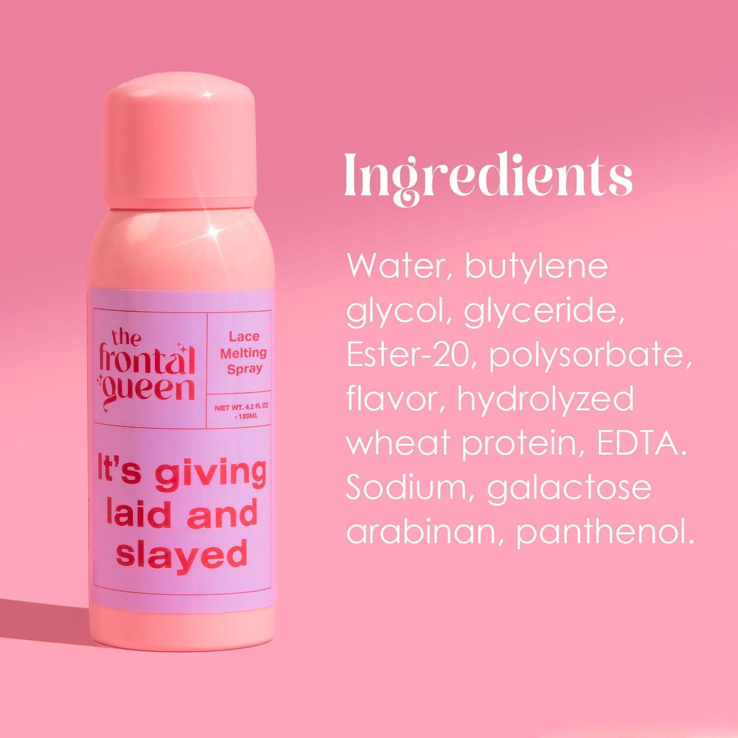 Spray Derretidor de Encaje The Frontal Queen 119 g - Fijación Fuerte