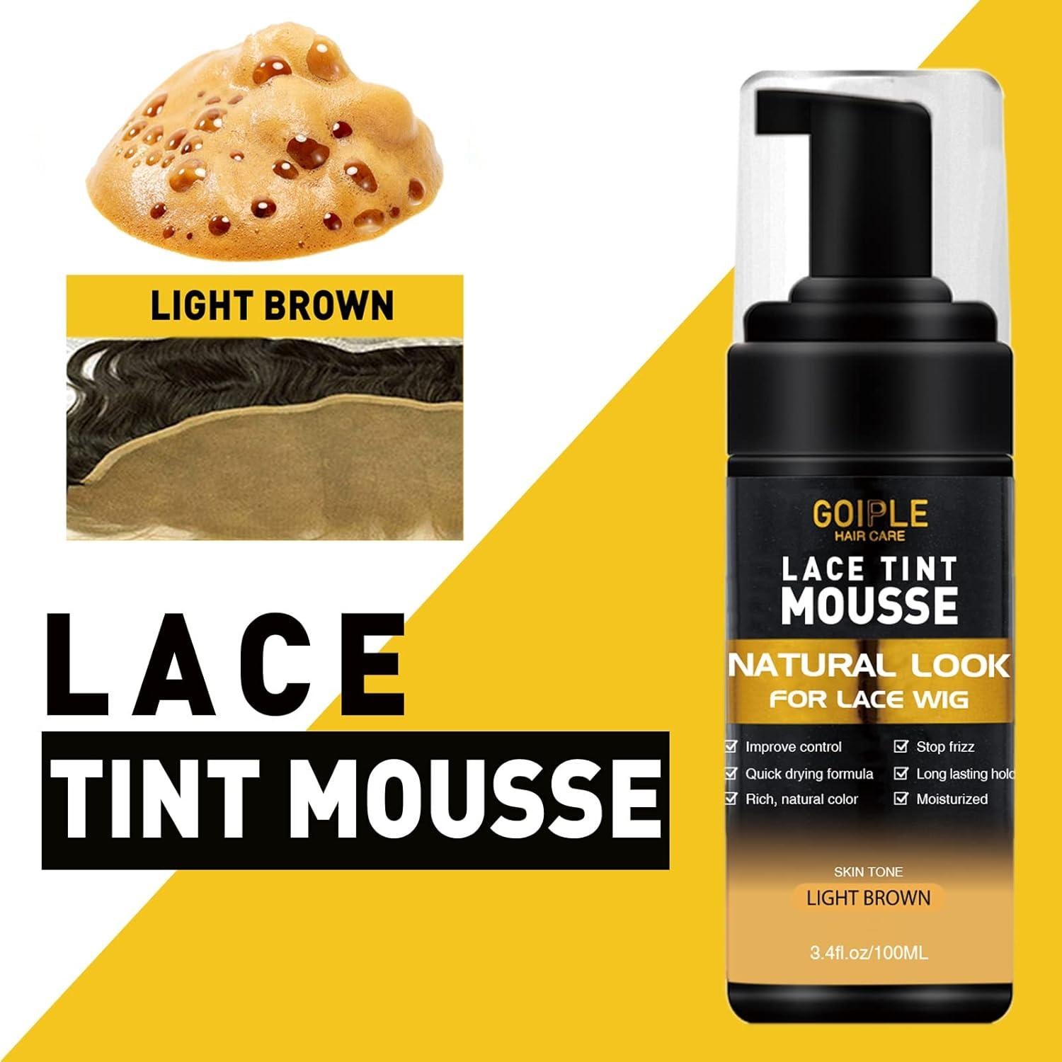 Mousse Derretido de Tinte de Encaje GOIPLE CARE - Color Marrón Claro