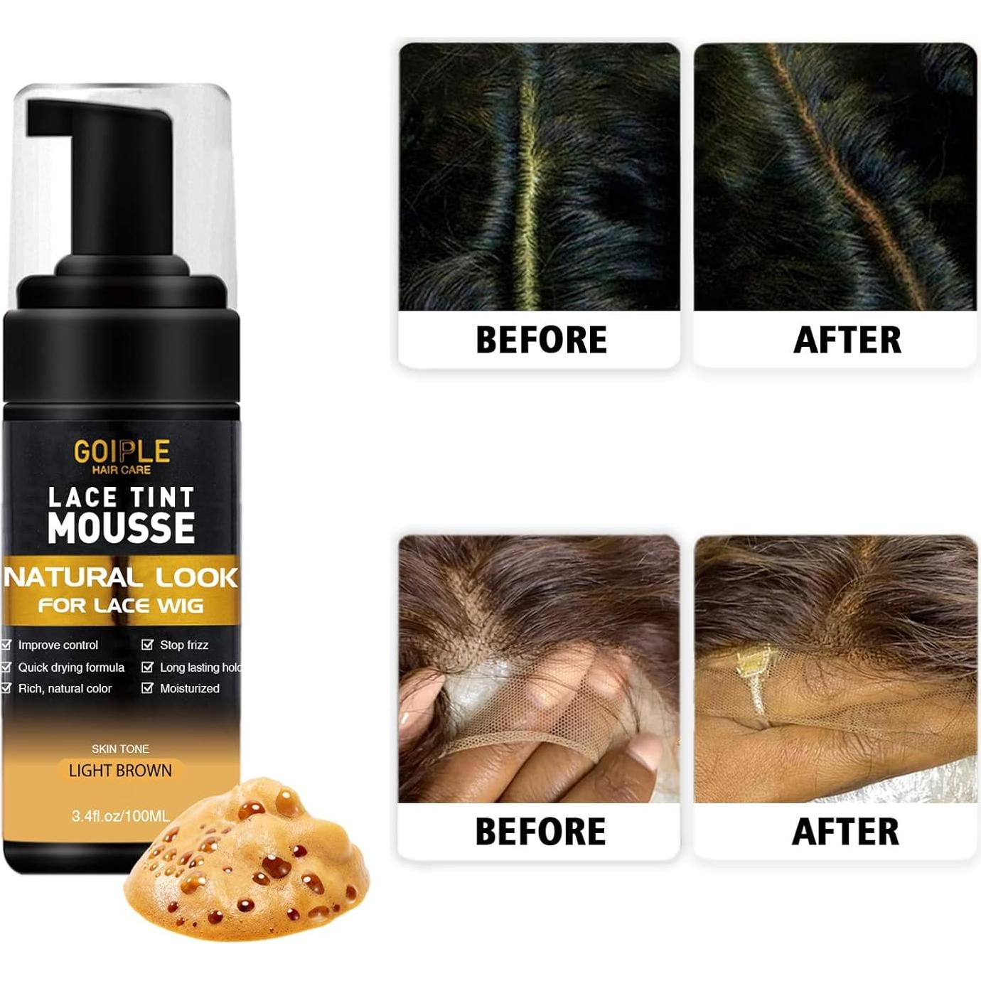 Mousse Derretido de Tinte de Encaje GOIPLE CARE - Color Marrón Claro