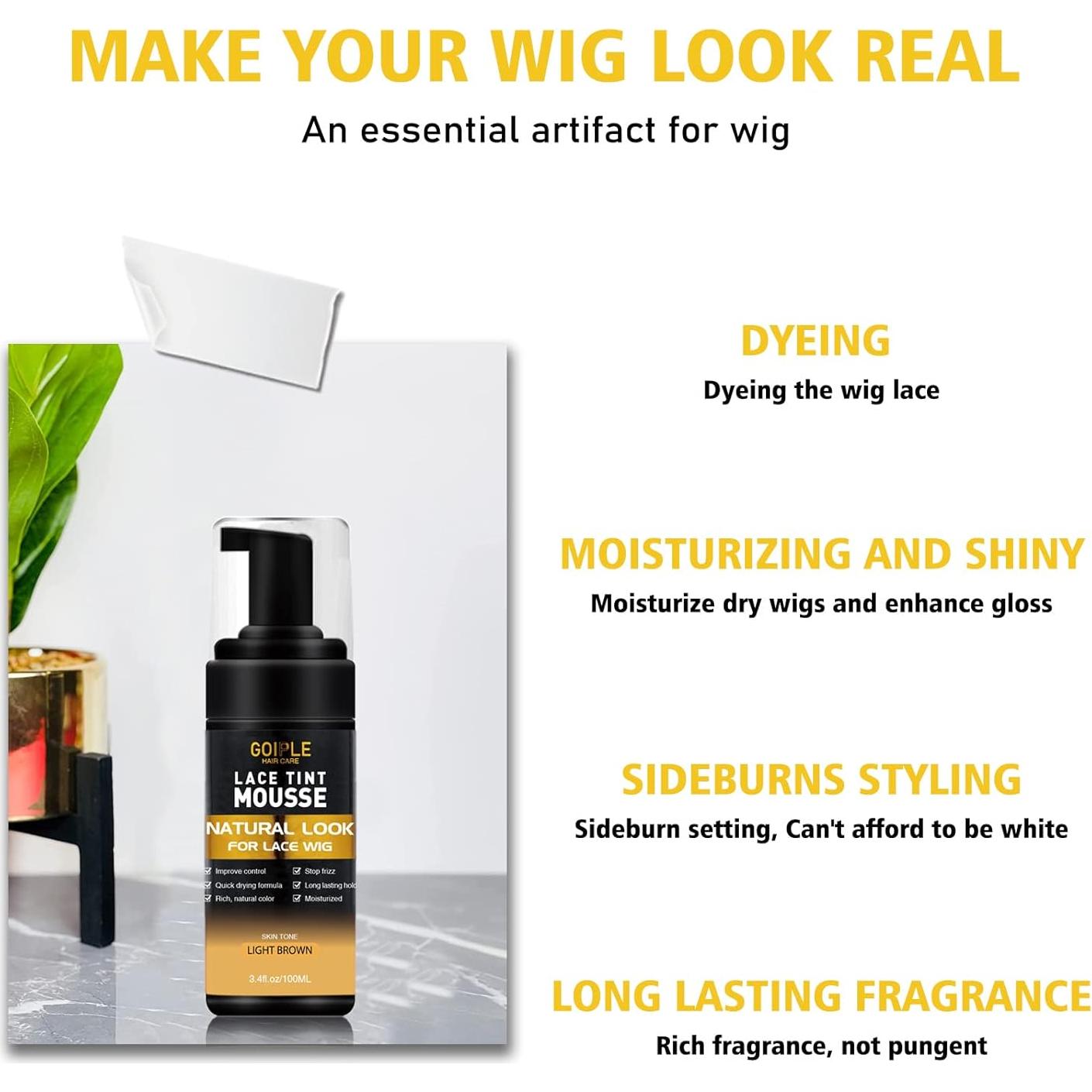 Mousse Derretido de Tinte de Encaje GOIPLE CARE - Color Marrón Claro