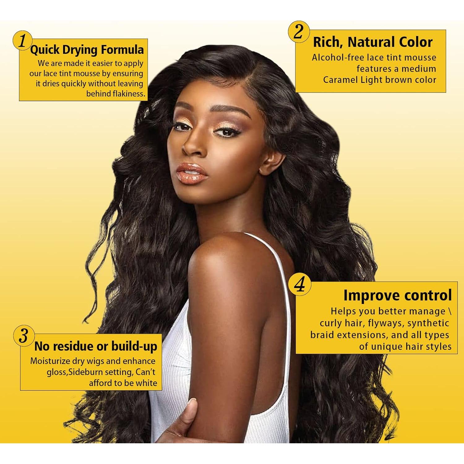 Mousse Derretido de Tinte de Encaje GOIPLE CARE - Color Marrón Claro