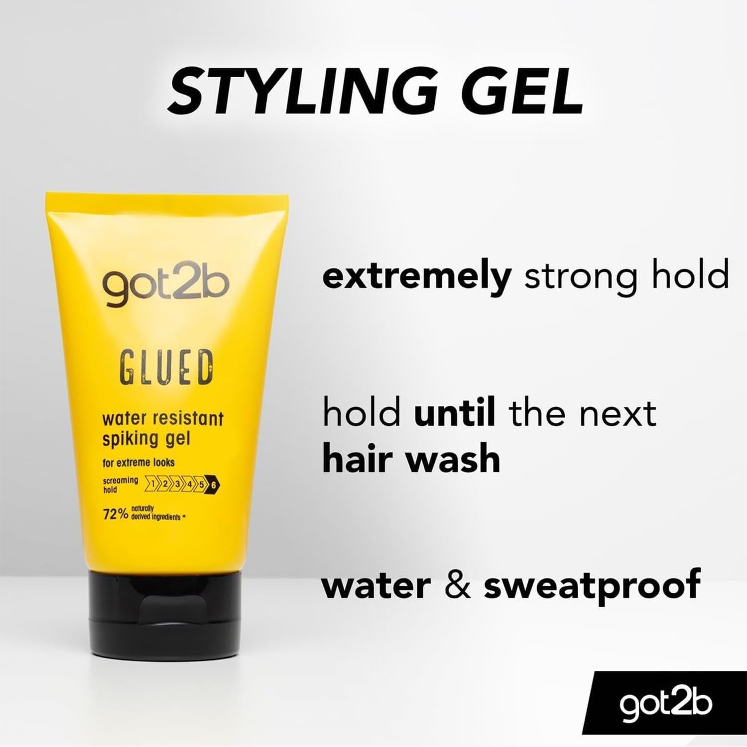 Gel Fijador Schwarzkopf Got2b Glued 150ml - Paquete de 2