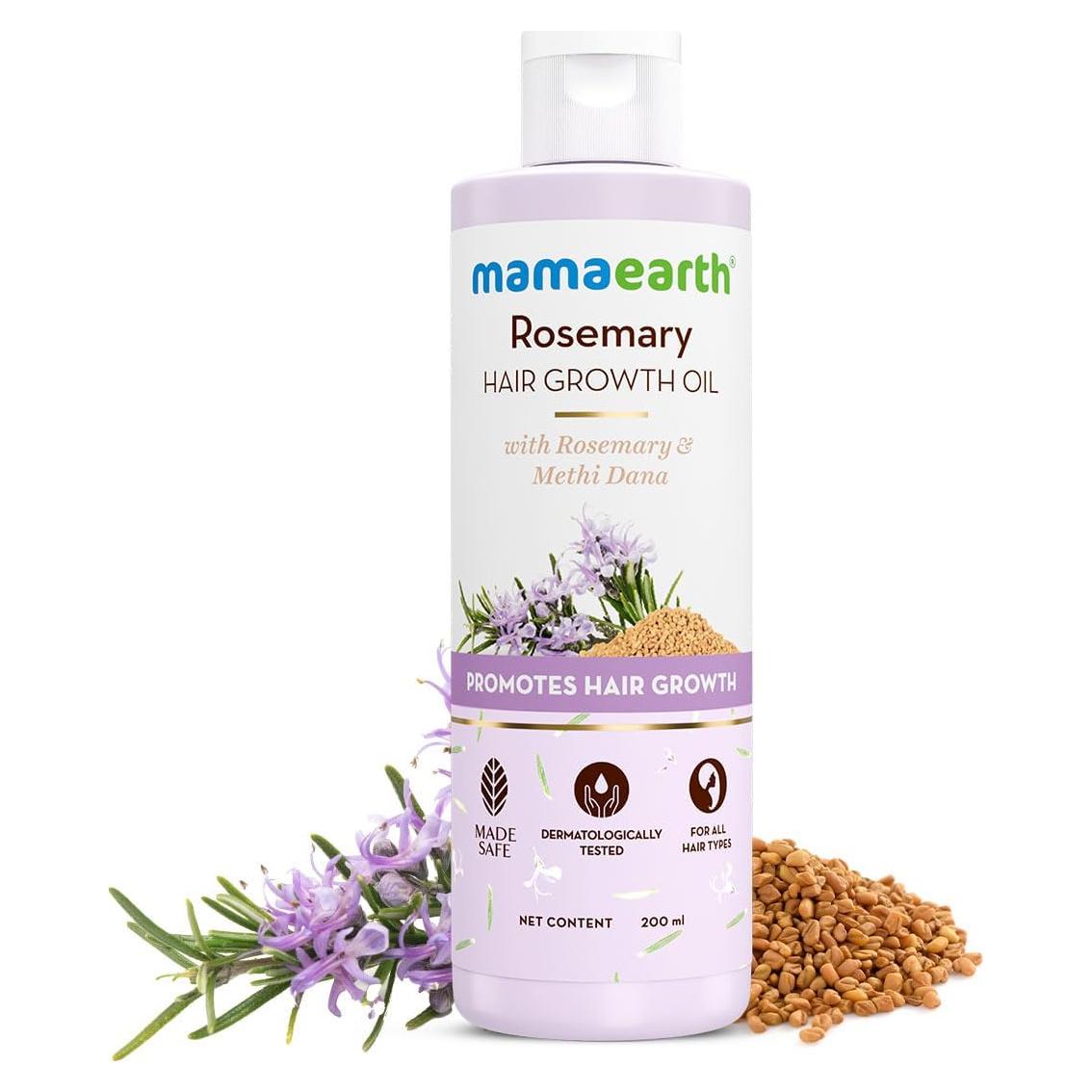 Aceite de Crecimiento Capilar Mamaearth 200 ml - Romero y Fenogreco