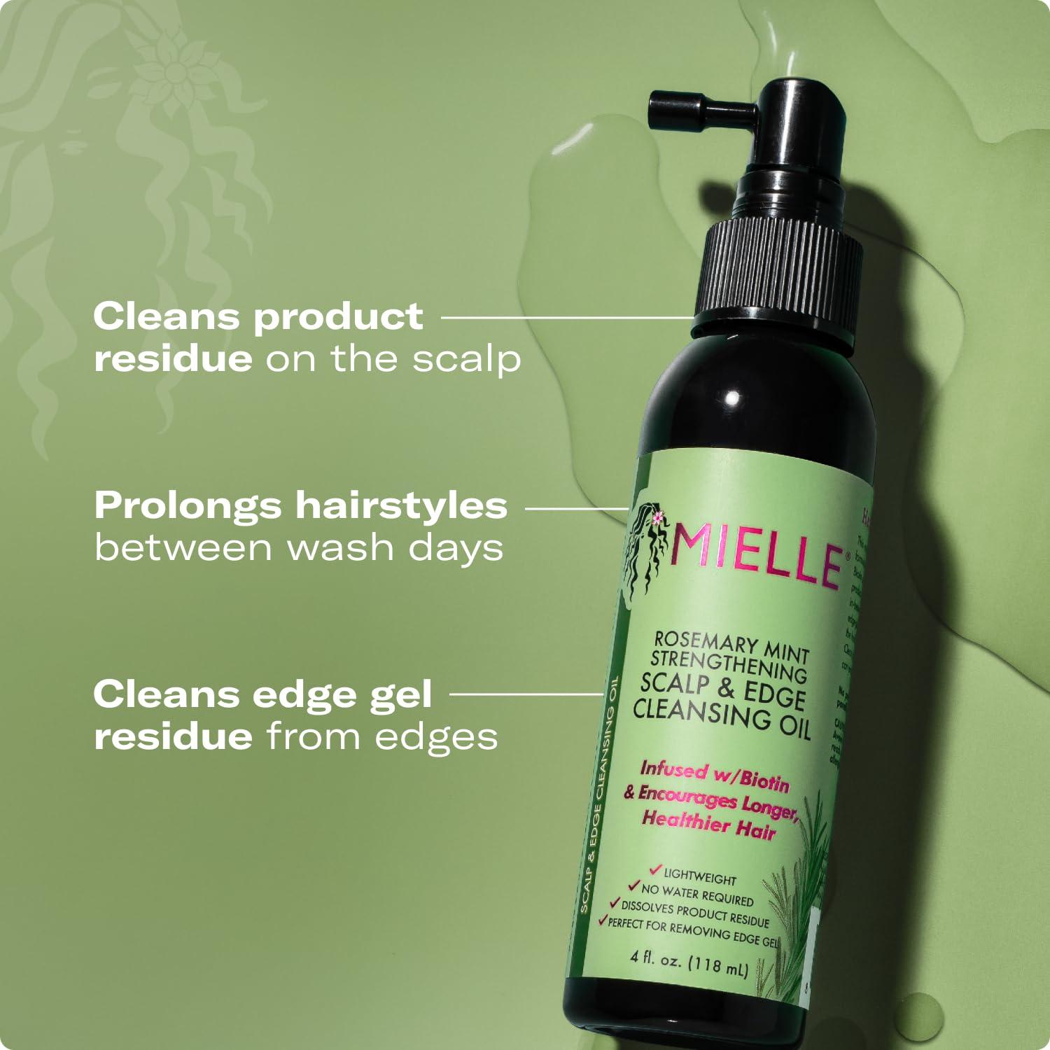 Paquete Mantenimiento Bordes y Cuero Cabelludo Mielle - Gel, Aceite y Mascarilla