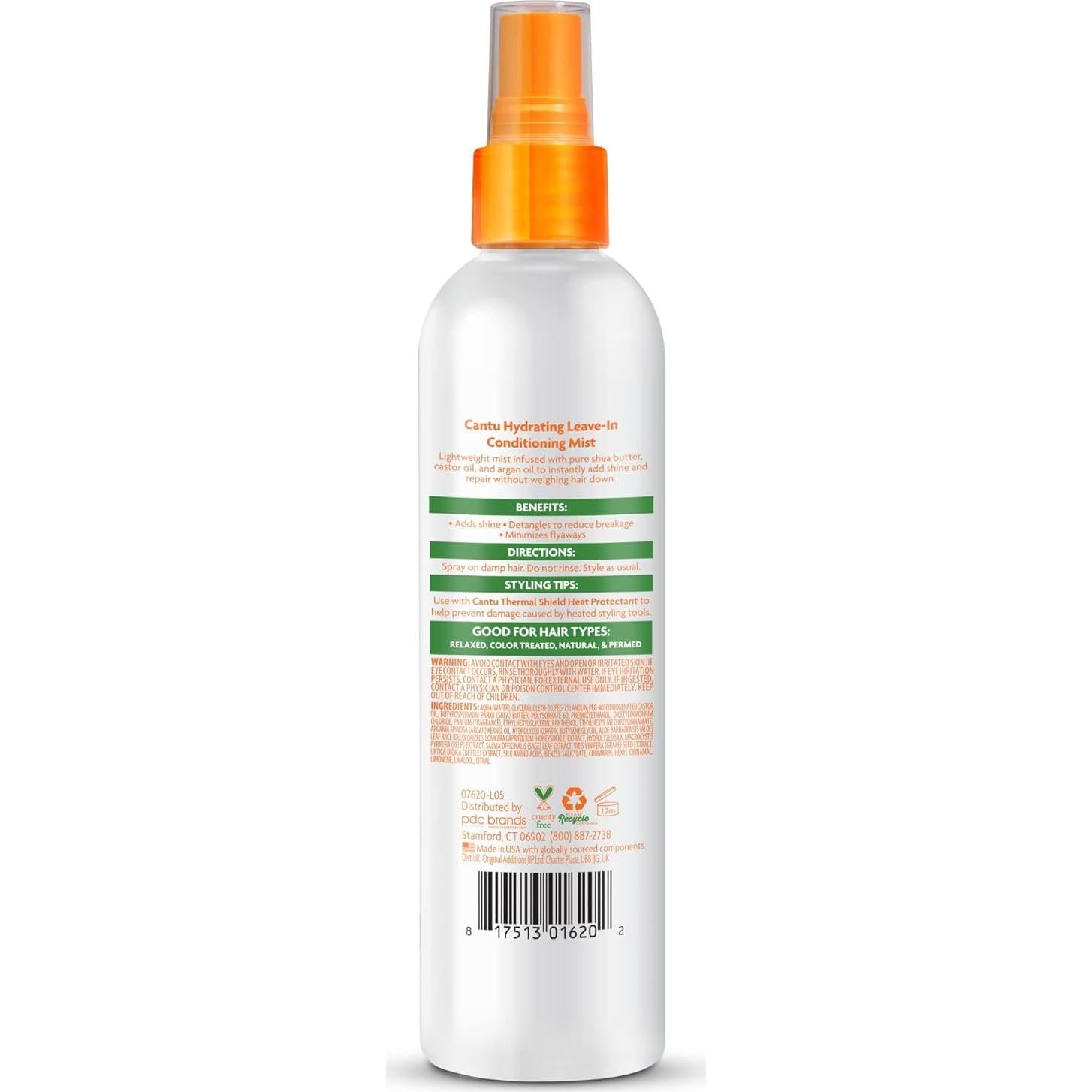 Cantu Mistura Hidratante Sin Enjuague 236 ml - Paquete de 2