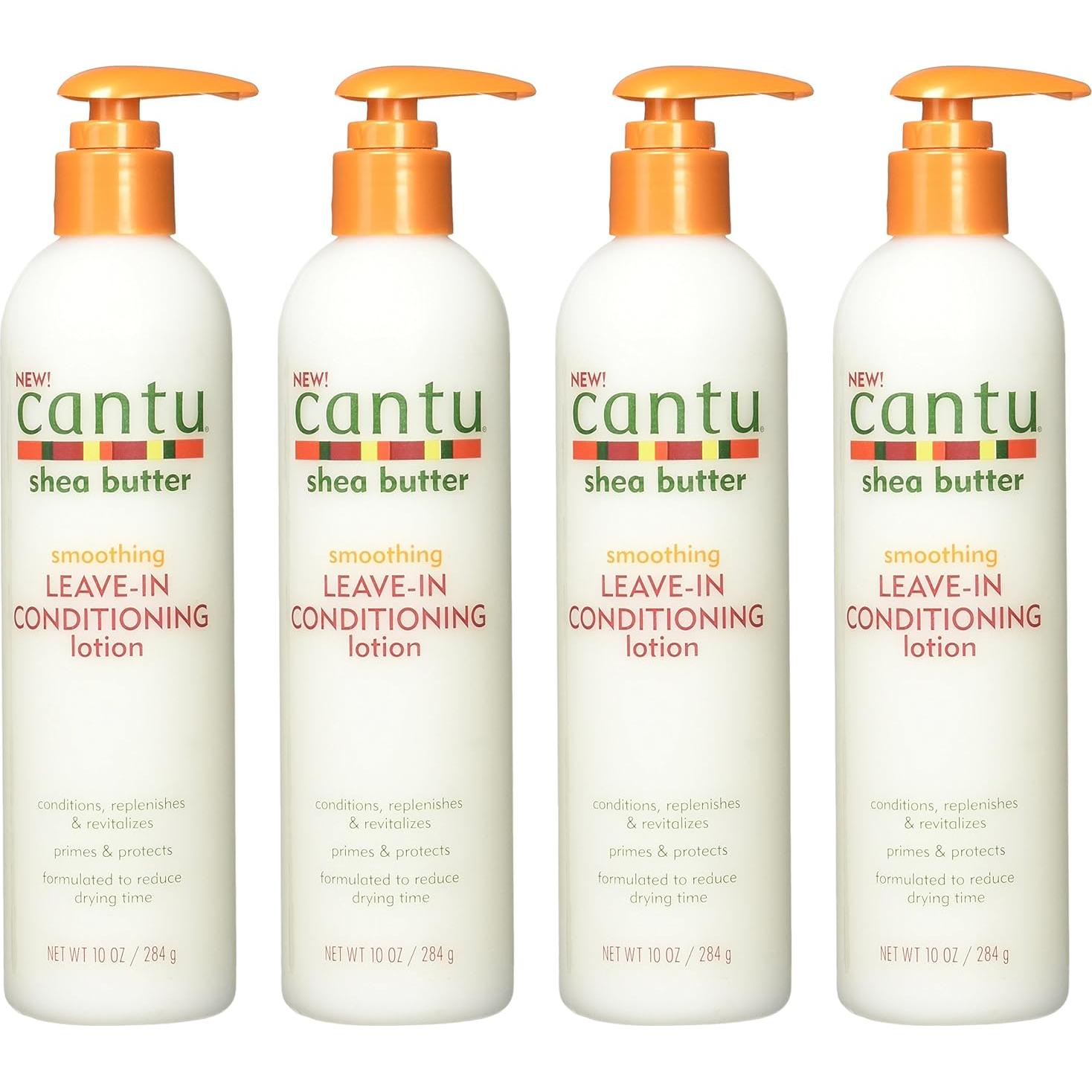 Loción Acondicionadora Sin Enjuague Cantu Shea Butter 4x340g