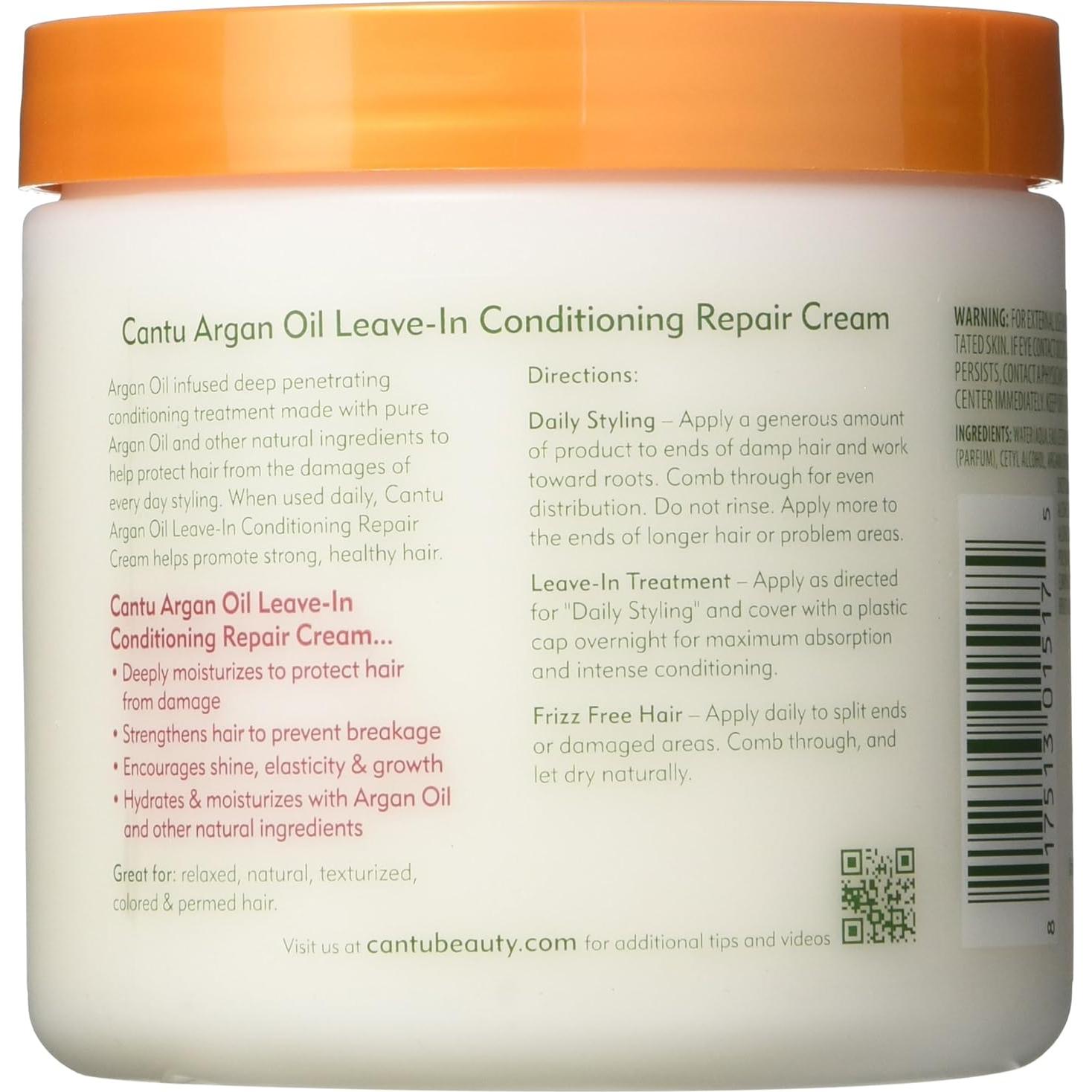 Crema Reparadora Sin Enjuague Cantu 473ml - 2 Piezas