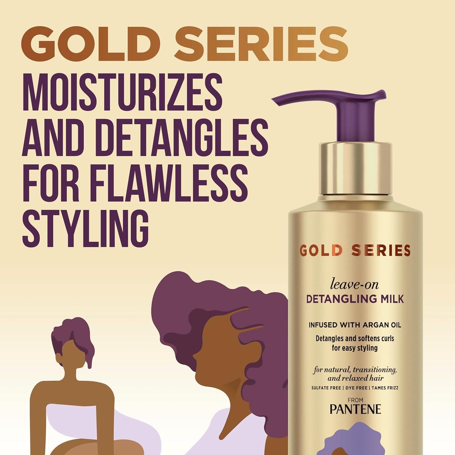 Leche Desenredante Pantene Gold Series 224 ml Sin Enjuague