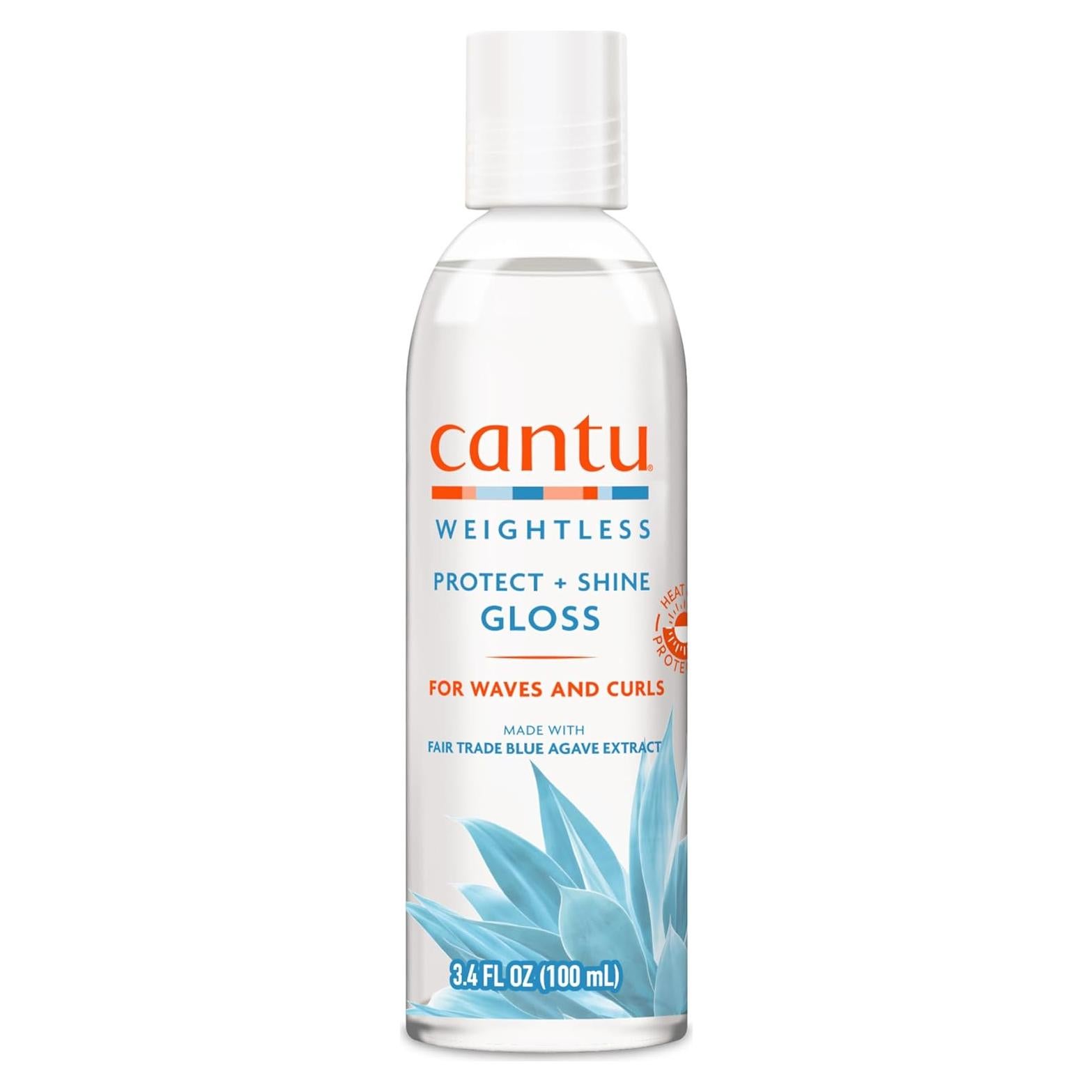 Cantu Weightless Protect + Shine Gloss 100ml - Brillo y Protección UV