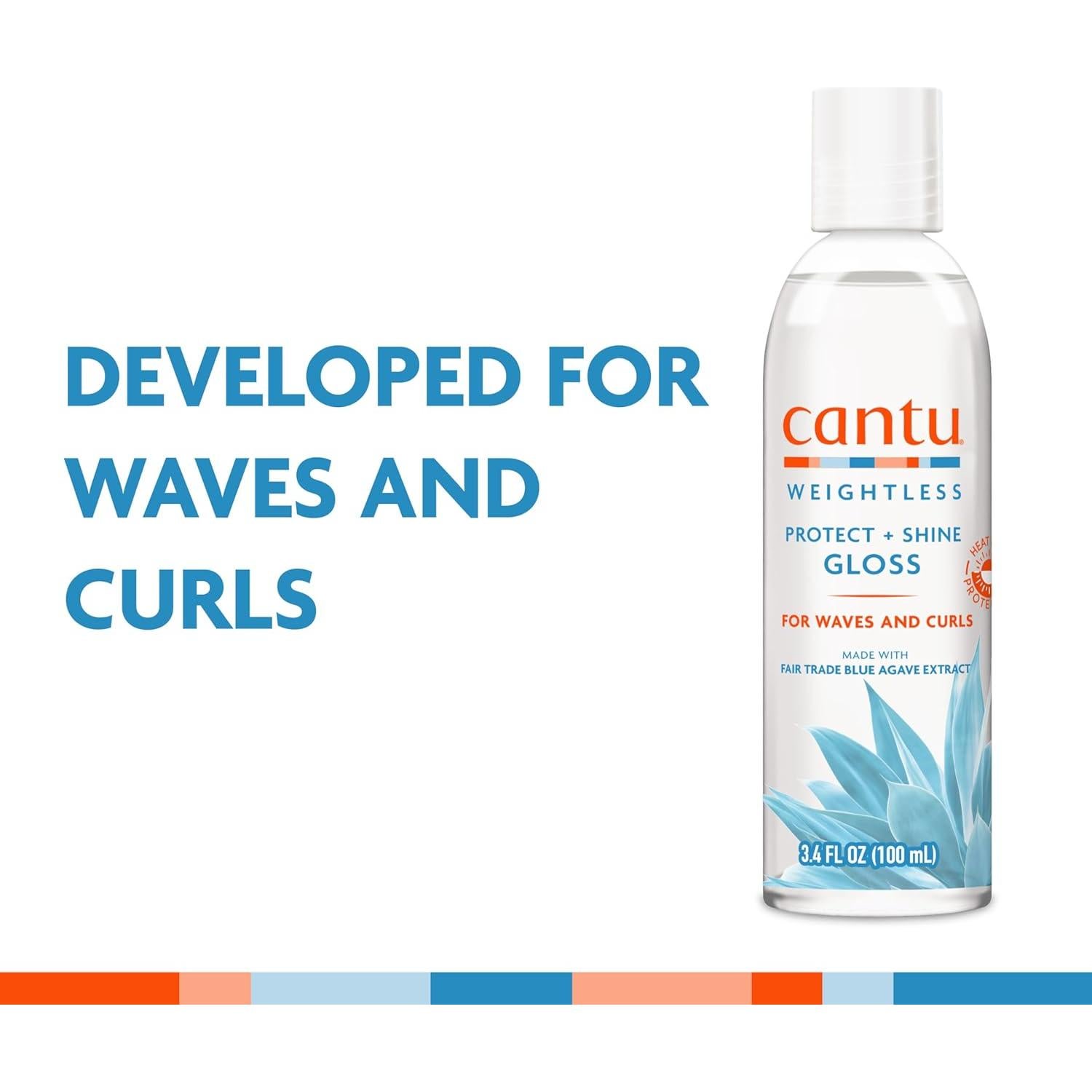 Cantu Weightless Protect + Shine Gloss 100ml - Brillo y Protección UV