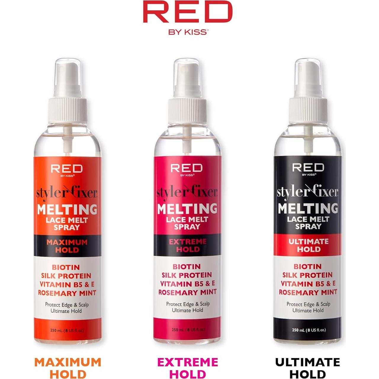 Spray Fijador de Estilo Red by Kiss 236.6 ml - Sujeción Extrema