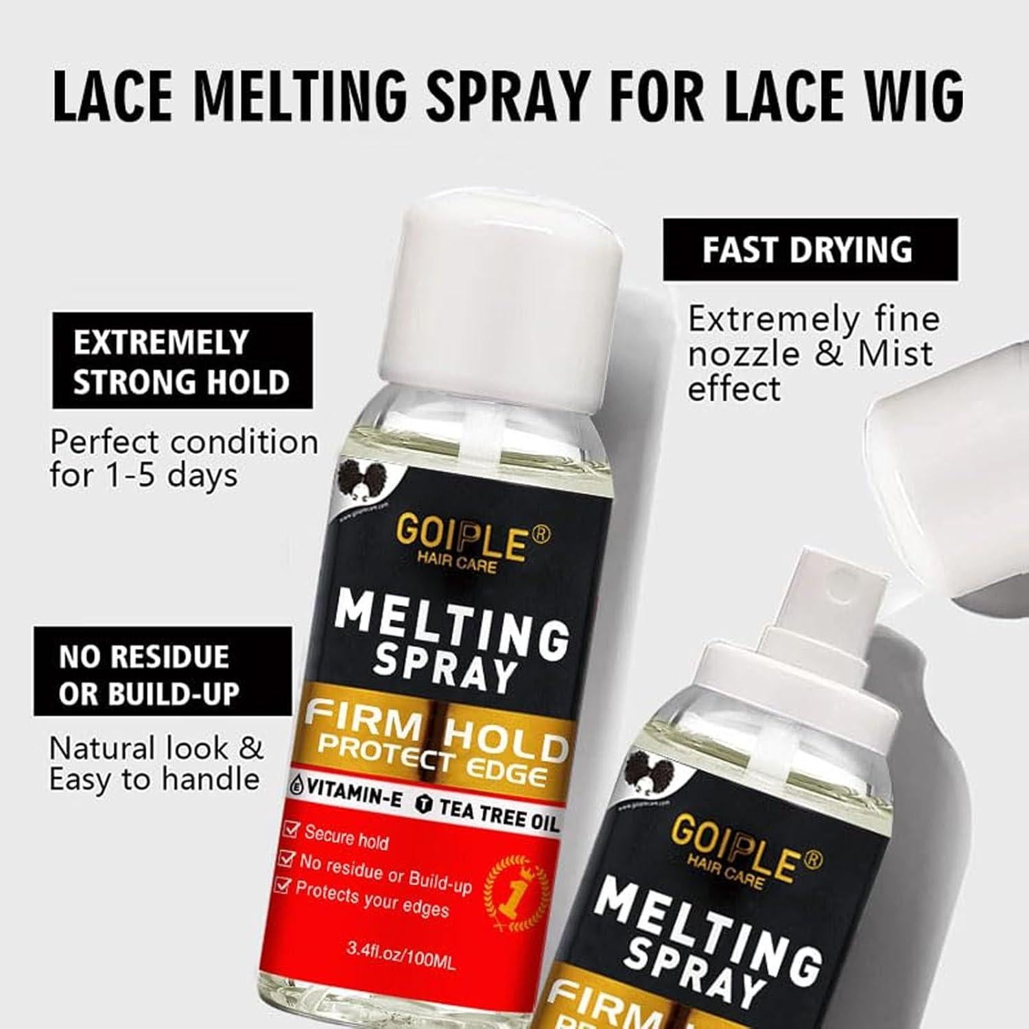 Kit de Pegamento y Spray Derretidor para Pelucas GOIPLE CARE