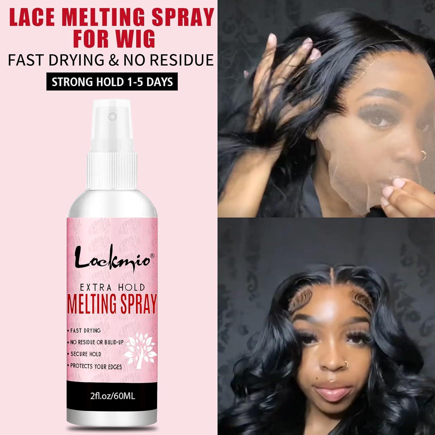 Kit de Peluca 15 Piezas Lockmio - Spray, Cera, Pegamento y Más