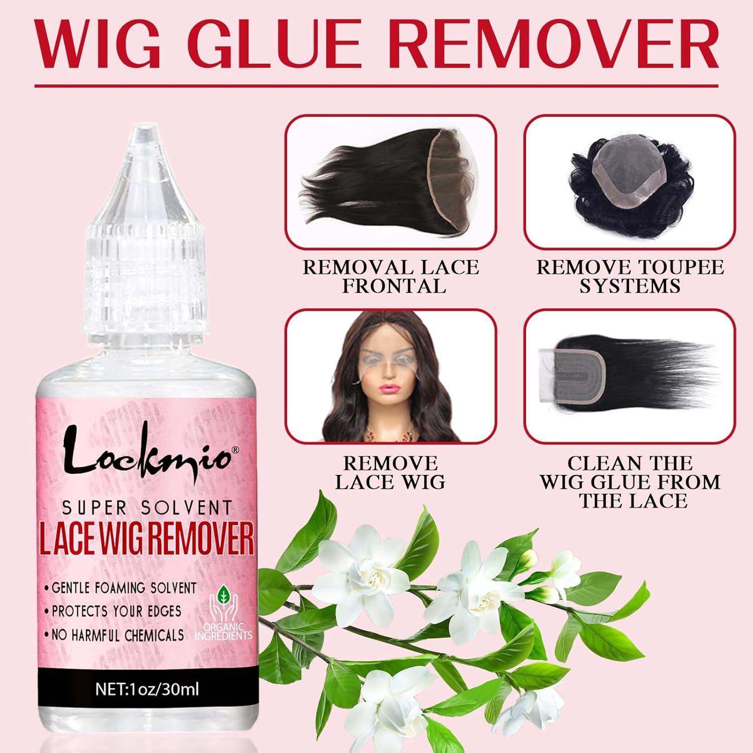 Kit de Peluca 15 Piezas Lockmio - Spray, Cera, Pegamento y Más