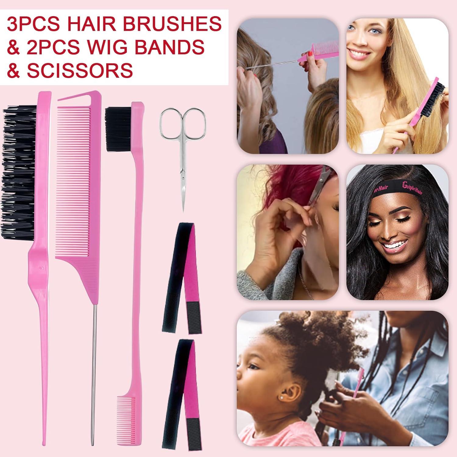 Kit de Peluca 15 Piezas Lockmio - Spray, Cera, Pegamento y Más