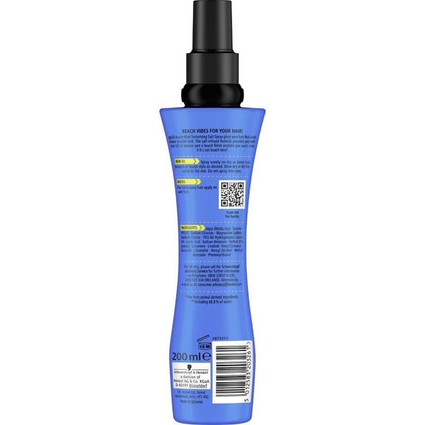 Spray de Sal Texturizante Mate Schwarzkopf Got2b 200ml