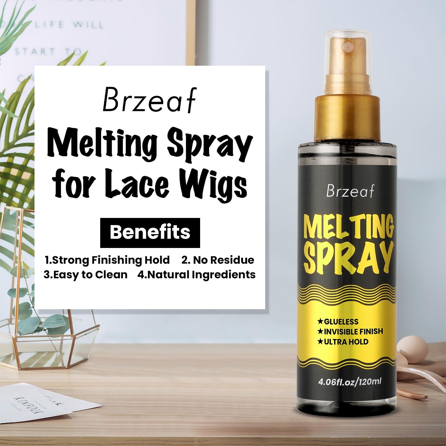 Spray Derretidor de Encaje Brzeaf 120ml - Fijación Extrema