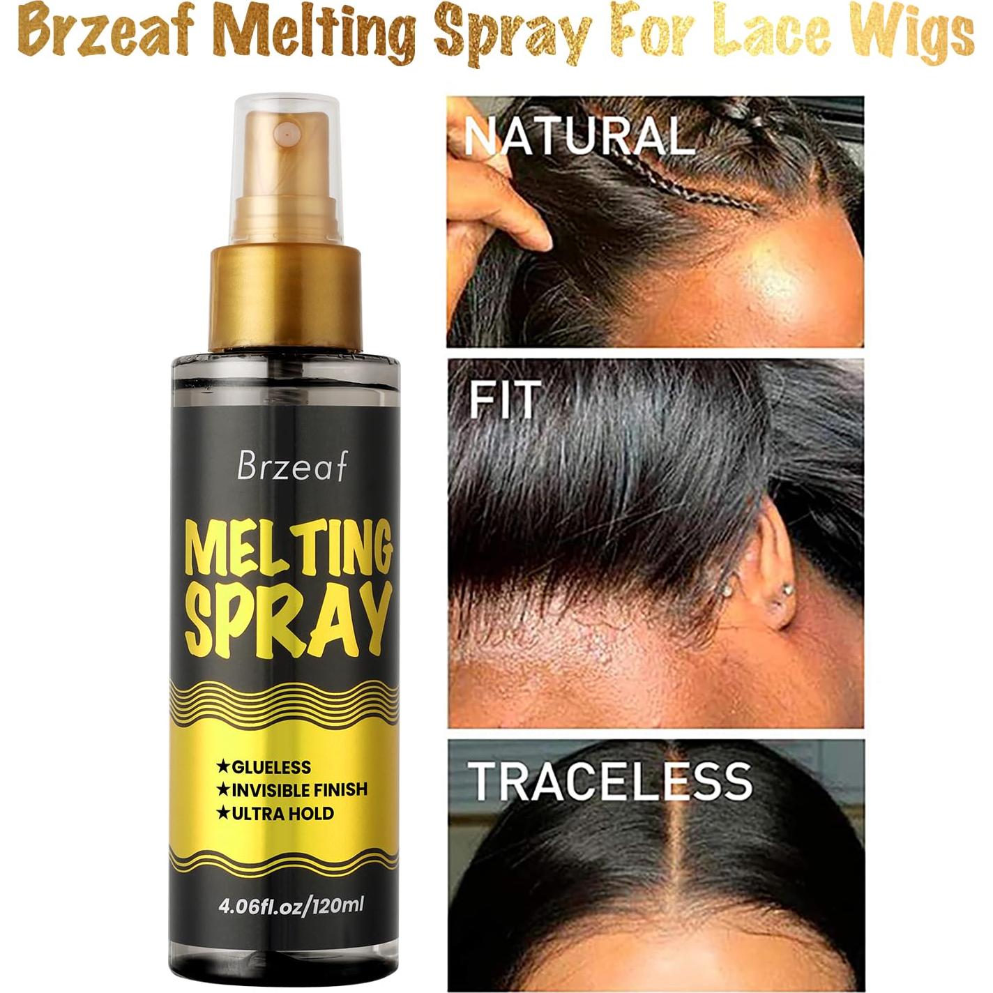 Spray Derretidor de Encaje Brzeaf 120ml - Fijación Extrema