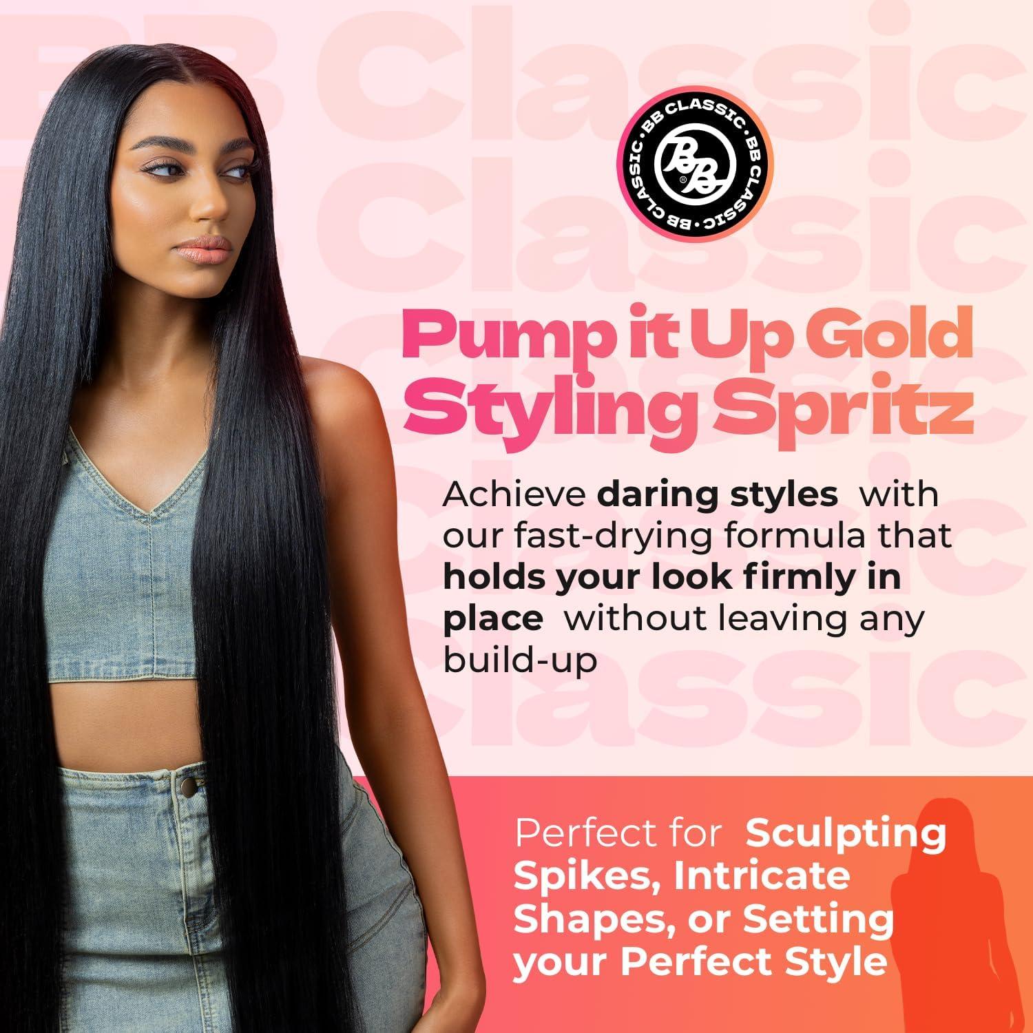 Spray para Cabello Bronner Bros Pump It Up Gold 226g - Fijación Extra